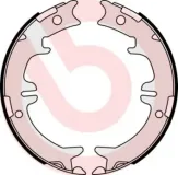 Bremsbackensatz, Feststellbremse Hinterachse BREMBO S 83 542