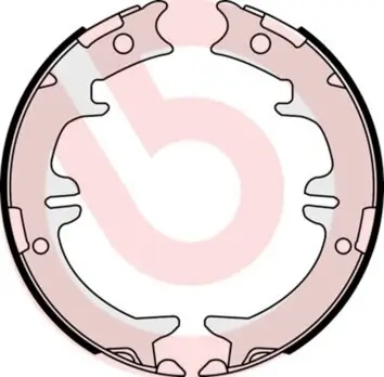 Bremsbackensatz, Feststellbremse Hinterachse BREMBO S 83 542 Bild Bremsbackensatz, Feststellbremse Hinterachse BREMBO S 83 542