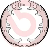 Bremsbackensatz, Feststellbremse Hinterachse BREMBO S 83 543