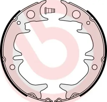 Bremsbackensatz, Feststellbremse Hinterachse BREMBO S 83 543 Bild Bremsbackensatz, Feststellbremse Hinterachse BREMBO S 83 543