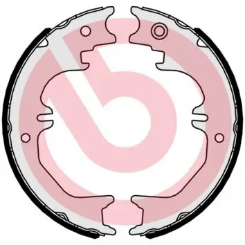 Bremsbackensatz, Feststellbremse Hinterachse BREMBO S 83 563 Bild Bremsbackensatz, Feststellbremse Hinterachse BREMBO S 83 563