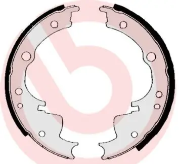 Bremsbackensatz Hinterachse BREMBO S A6 501 Bild Bremsbackensatz Hinterachse BREMBO S A6 501