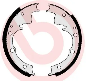 Bremsbackensatz Hinterachse BREMBO S A6 502 Bild Bremsbackensatz Hinterachse BREMBO S A6 502