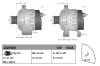 Generator 14 V DENSO DAN506 Bild Generator 14 V DENSO DAN506