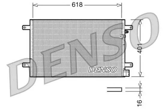 Kondensator, Klimaanlage DENSO DCN02006 Bild Kondensator, Klimaanlage DENSO DCN02006