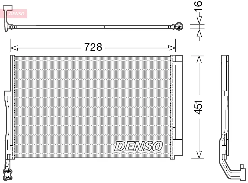 Kondensator, Klimaanlage DENSO DCN02007