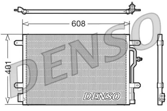 Kondensator, Klimaanlage DENSO DCN02011 Bild Kondensator, Klimaanlage DENSO DCN02011