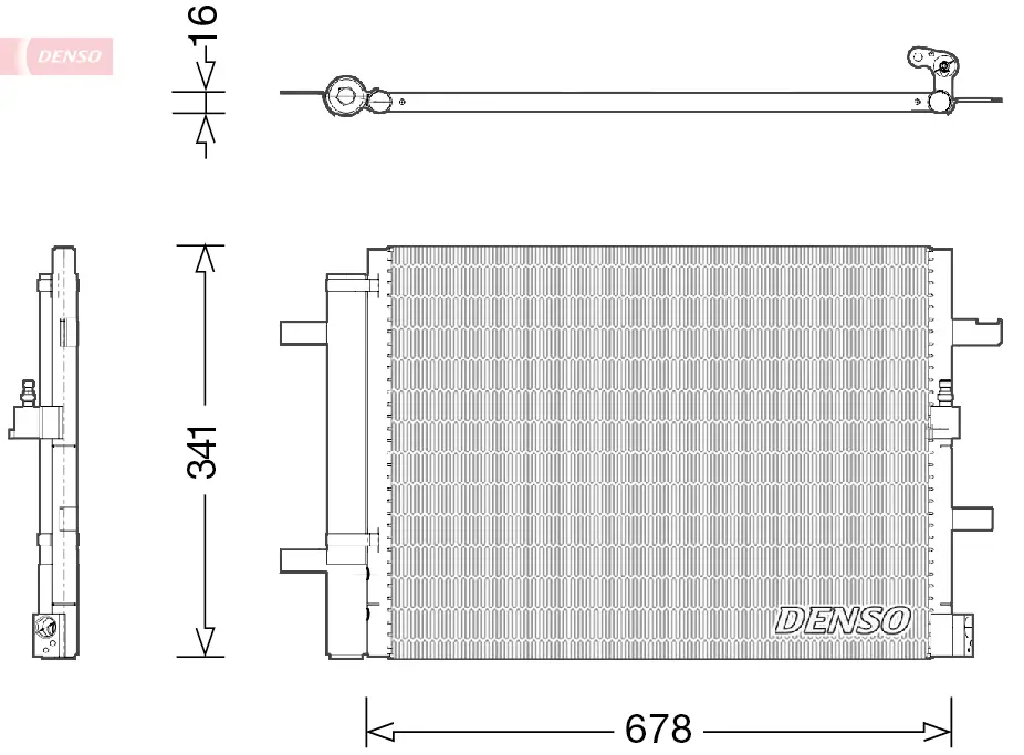 Kondensator, Klimaanlage DENSO DCN02026