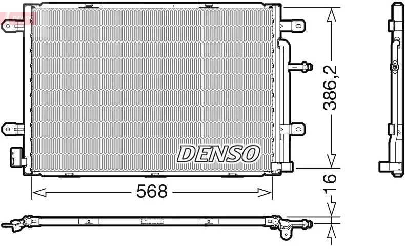 Kondensator, Klimaanlage DENSO DCN02039