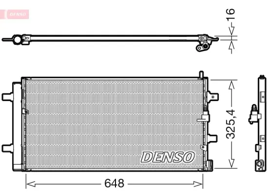 Kondensator, Klimaanlage DENSO DCN02040 Bild Kondensator, Klimaanlage DENSO DCN02040