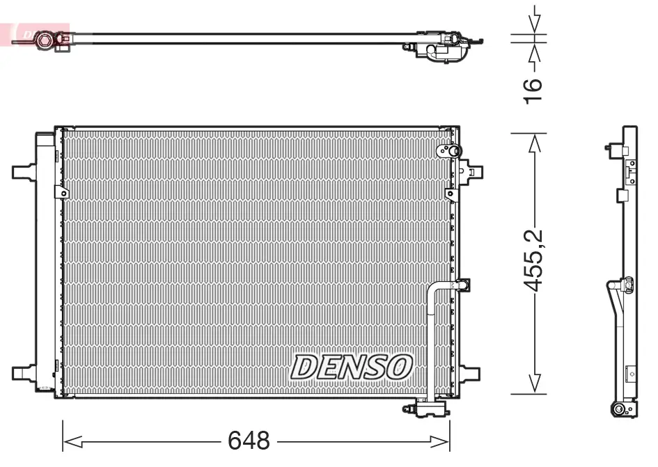 Kondensator, Klimaanlage DENSO DCN02042