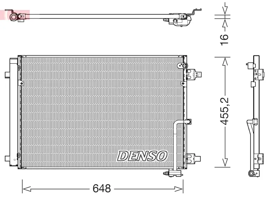 Kondensator, Klimaanlage DENSO DCN02045