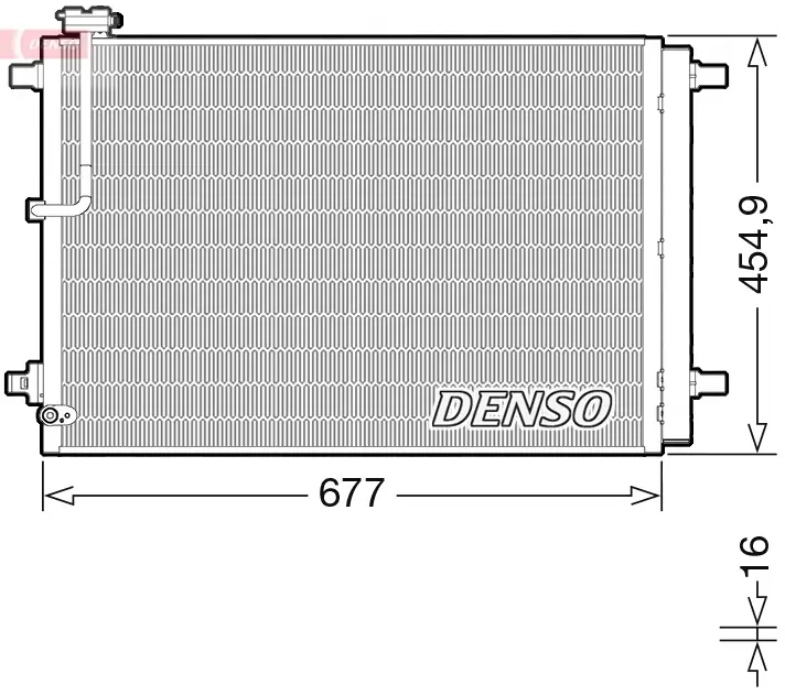 Kondensator, Klimaanlage DENSO DCN02046