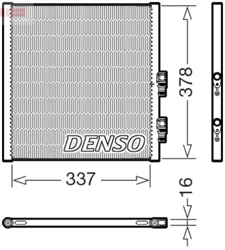 Kondensator, Klimaanlage DENSO DCN02051 Bild Kondensator, Klimaanlage DENSO DCN02051