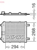 Kondensator, Klimaanlage DENSO DCN02052
