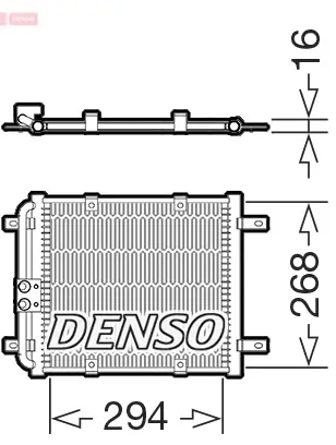 Kondensator, Klimaanlage DENSO DCN02052 Bild Kondensator, Klimaanlage DENSO DCN02052