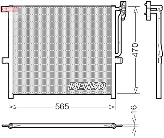 Kondensator, Klimaanlage DENSO DCN05001 Bild Kondensator, Klimaanlage DENSO DCN05001