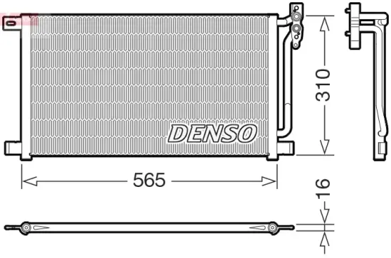 Kondensator, Klimaanlage DENSO DCN05003 Bild Kondensator, Klimaanlage DENSO DCN05003