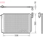 Kondensator, Klimaanlage DENSO DCN05009