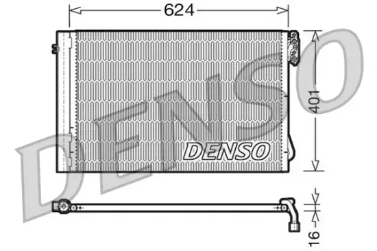 Kondensator, Klimaanlage DENSO DCN05011 Bild Kondensator, Klimaanlage DENSO DCN05011