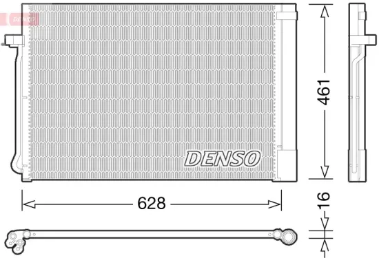 Kondensator, Klimaanlage DENSO DCN05013 Bild Kondensator, Klimaanlage DENSO DCN05013