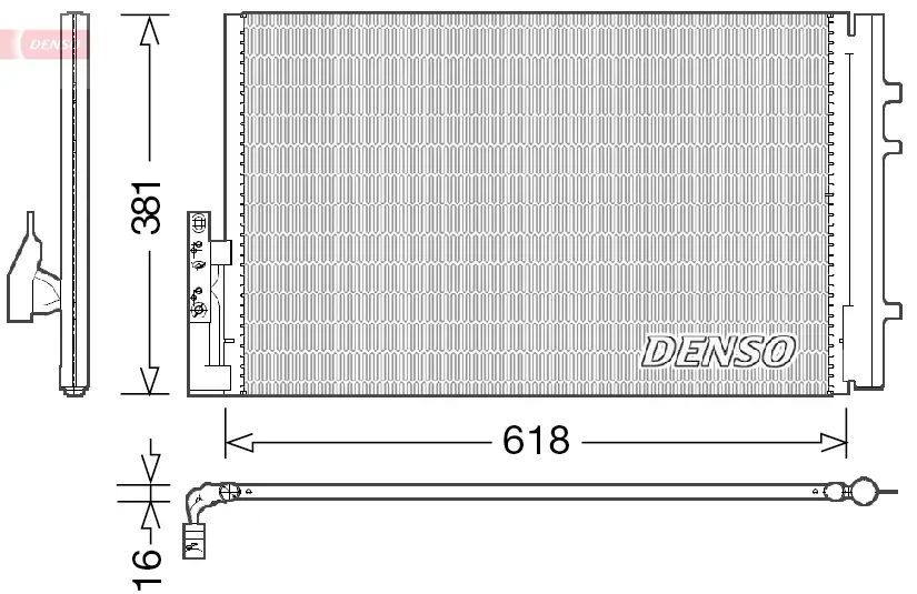 Kondensator, Klimaanlage DENSO DCN05014