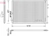 Kondensator, Klimaanlage DENSO DCN05016