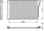 Kondensator, Klimaanlage DENSO DCN05022