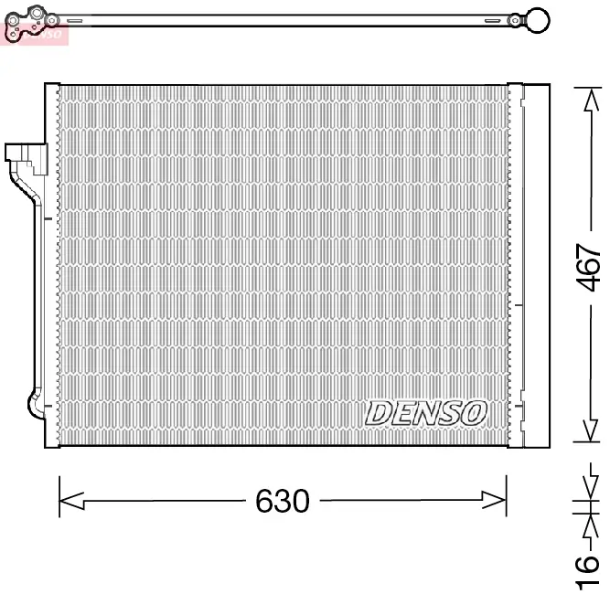 Kondensator, Klimaanlage DENSO DCN05029