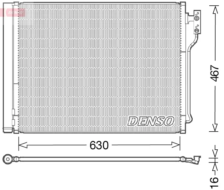 Kondensator, Klimaanlage DENSO DCN05031