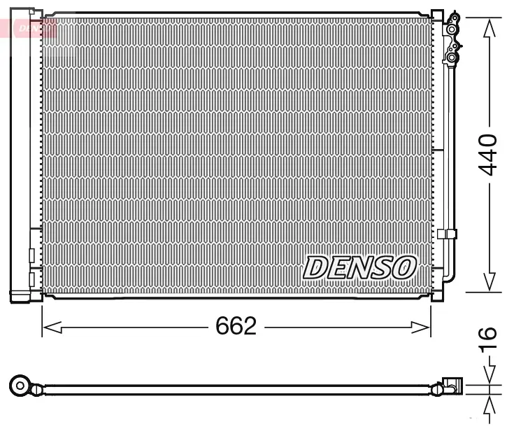 Kondensator, Klimaanlage DENSO DCN05032