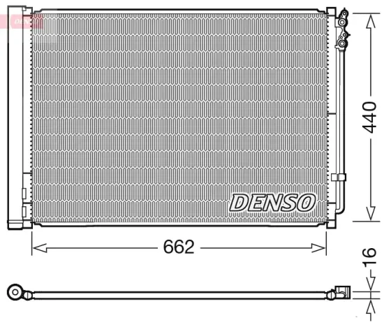 Kondensator, Klimaanlage DENSO DCN05032 Bild Kondensator, Klimaanlage DENSO DCN05032