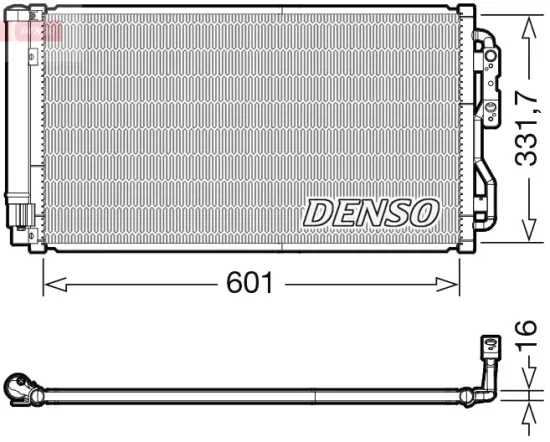 Kondensator, Klimaanlage DENSO DCN05033 Bild Kondensator, Klimaanlage DENSO DCN05033