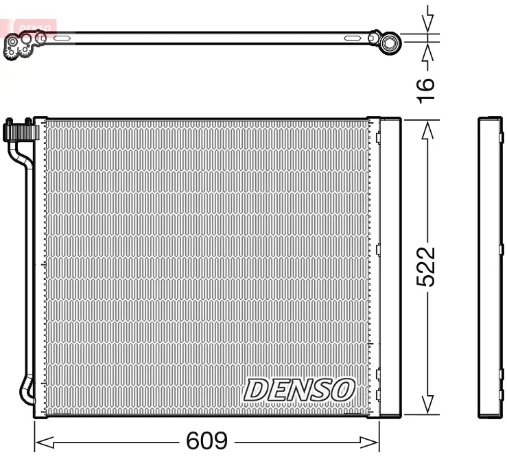 Kondensator, Klimaanlage DENSO DCN05034