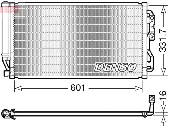 Kondensator, Klimaanlage DENSO DCN05035 Bild Kondensator, Klimaanlage DENSO DCN05035