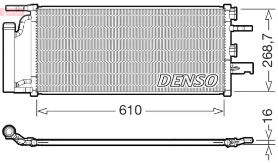 Kondensator, Klimaanlage DENSO DCN05036 Bild Kondensator, Klimaanlage DENSO DCN05036