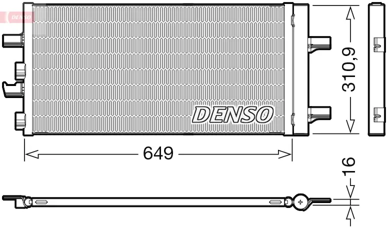 Kondensator, Klimaanlage DENSO DCN05104