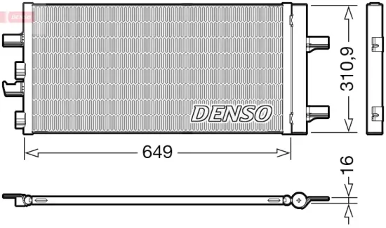 Kondensator, Klimaanlage DENSO DCN05104 Bild Kondensator, Klimaanlage DENSO DCN05104