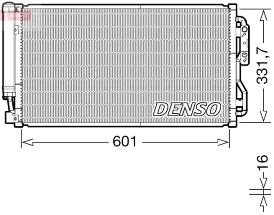 Kondensator, Klimaanlage DENSO DCN05105 Bild Kondensator, Klimaanlage DENSO DCN05105