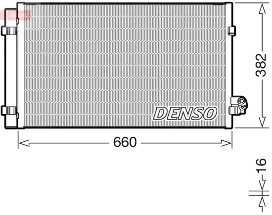 Kondensator, Klimaanlage DENSO DCN05107 Bild Kondensator, Klimaanlage DENSO DCN05107