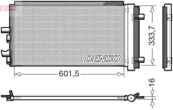 Kondensator, Klimaanlage DENSO DCN05110 Bild Kondensator, Klimaanlage DENSO DCN05110