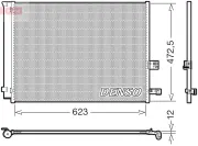Kondensator, Klimaanlage DENSO DCN05112