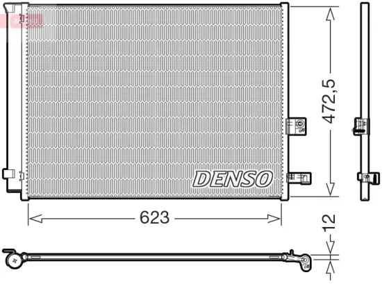 Kondensator, Klimaanlage DENSO DCN05112 Bild Kondensator, Klimaanlage DENSO DCN05112