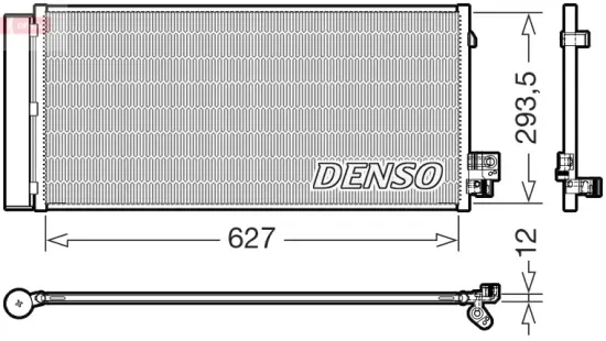 Kondensator, Klimaanlage DENSO DCN05113 Bild Kondensator, Klimaanlage DENSO DCN05113