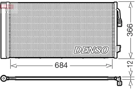 Kondensator, Klimaanlage DENSO DCN05114 Bild Kondensator, Klimaanlage DENSO DCN05114