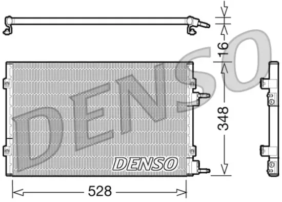 Kondensator, Klimaanlage DENSO DCN06003 Bild Kondensator, Klimaanlage DENSO DCN06003