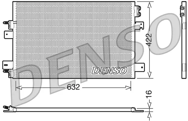 Kondensator, Klimaanlage DENSO DCN06007