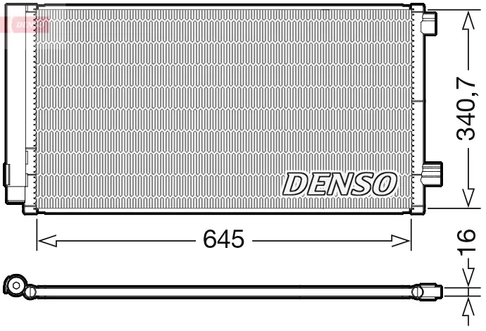 Kondensator, Klimaanlage DENSO DCN06020