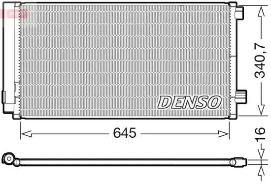 Kondensator, Klimaanlage DENSO DCN06020 Bild Kondensator, Klimaanlage DENSO DCN06020