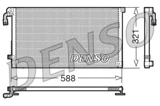 Kondensator, Klimaanlage DENSO DCN07004 Bild Kondensator, Klimaanlage DENSO DCN07004